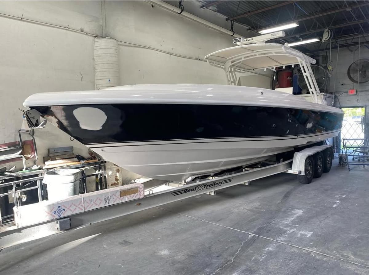 After boat wrap - Sport Fishing Boat Wrap in Miami